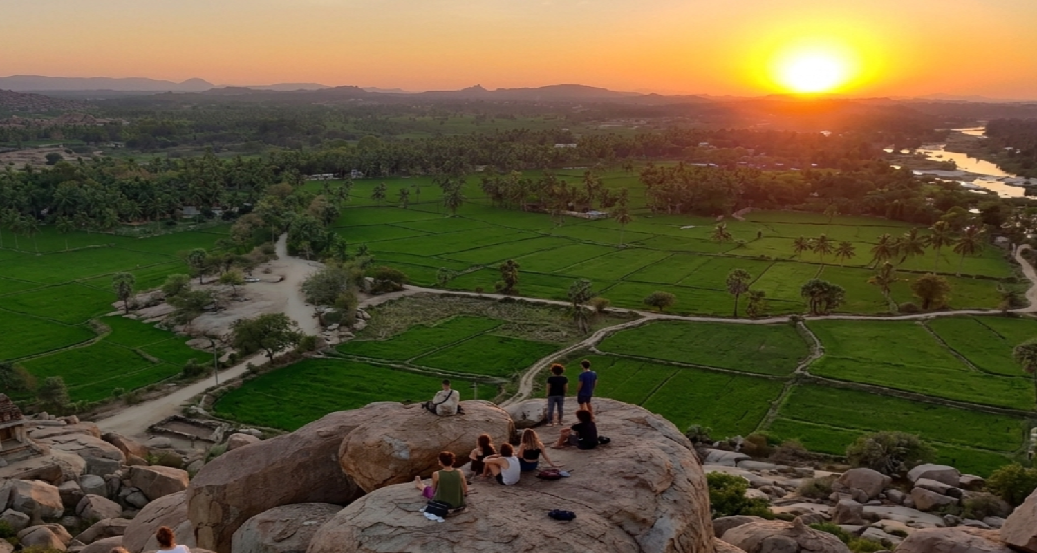 Sunset Point  -  Hippie Island ( Virupapur Gadde )
