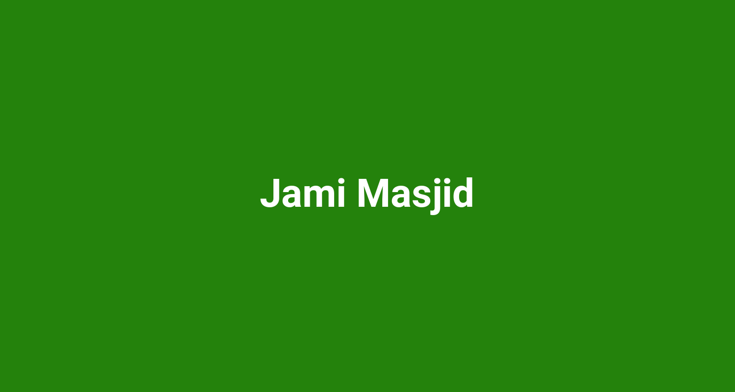 Jami Masjid