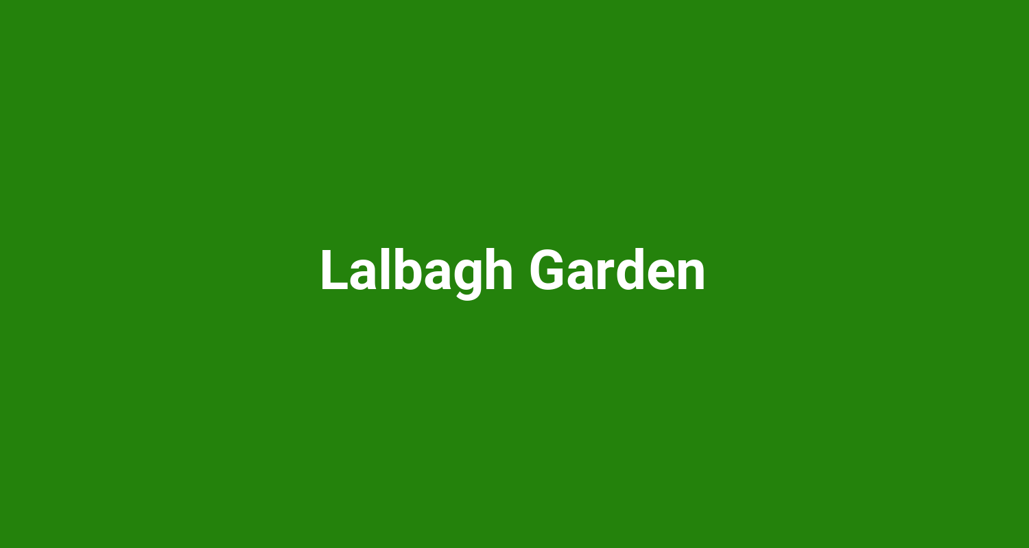 Lalbagh Garden