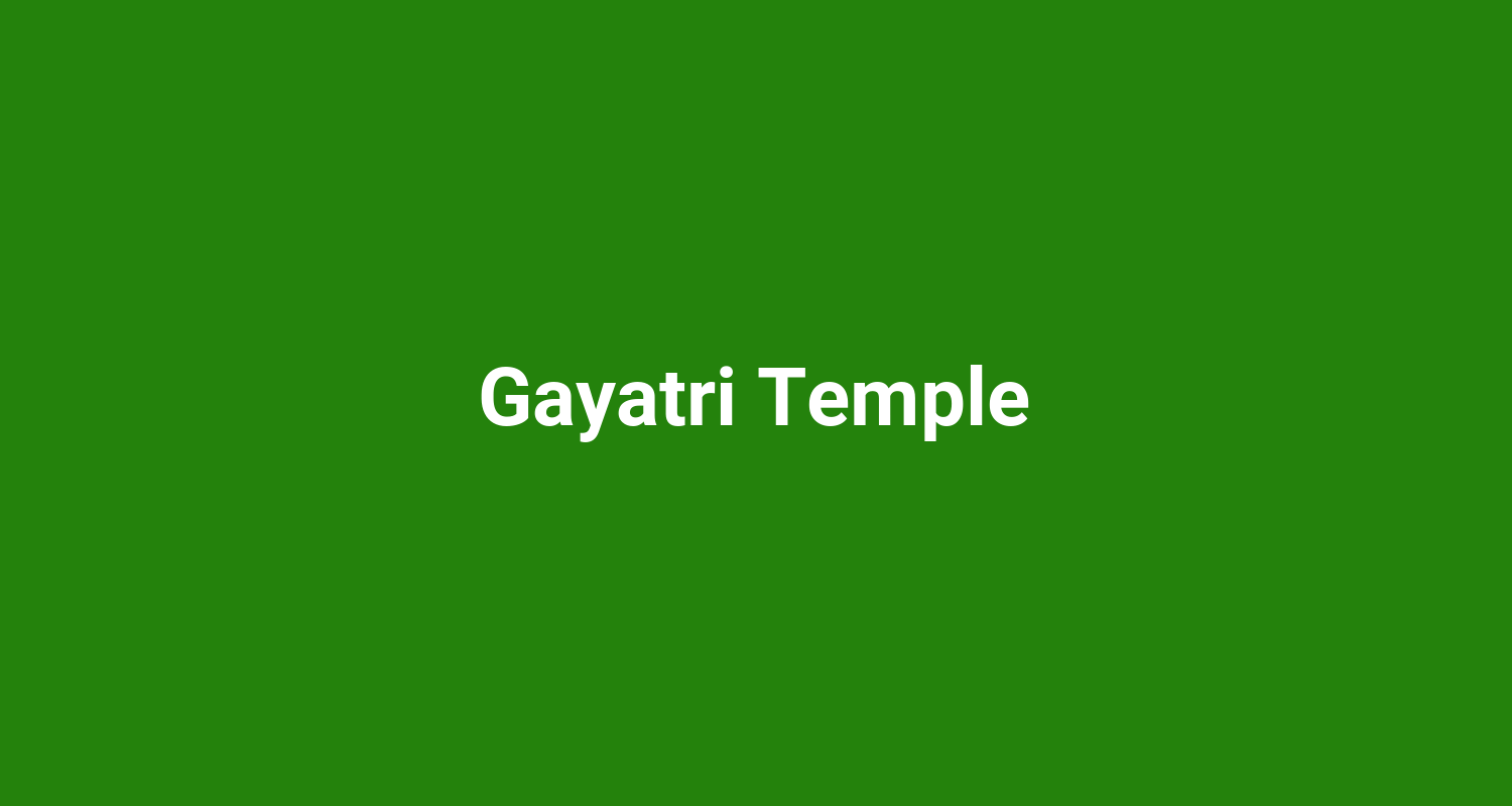 Gayatri Temple