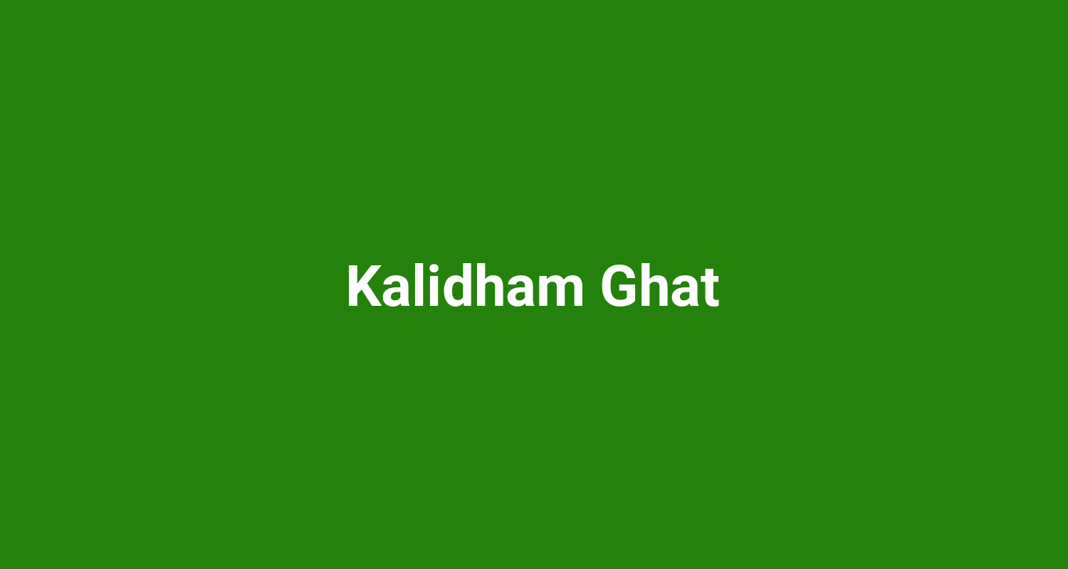Kalidham Ghat