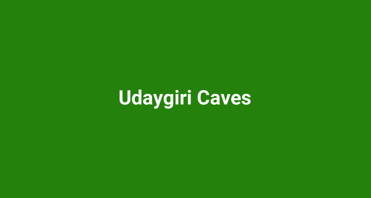 Udaygiri Caves