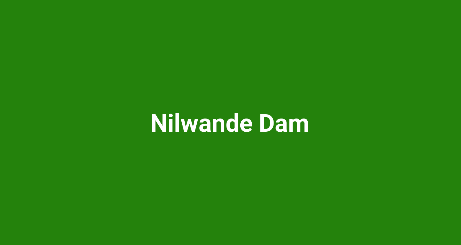 Nilwande Dam