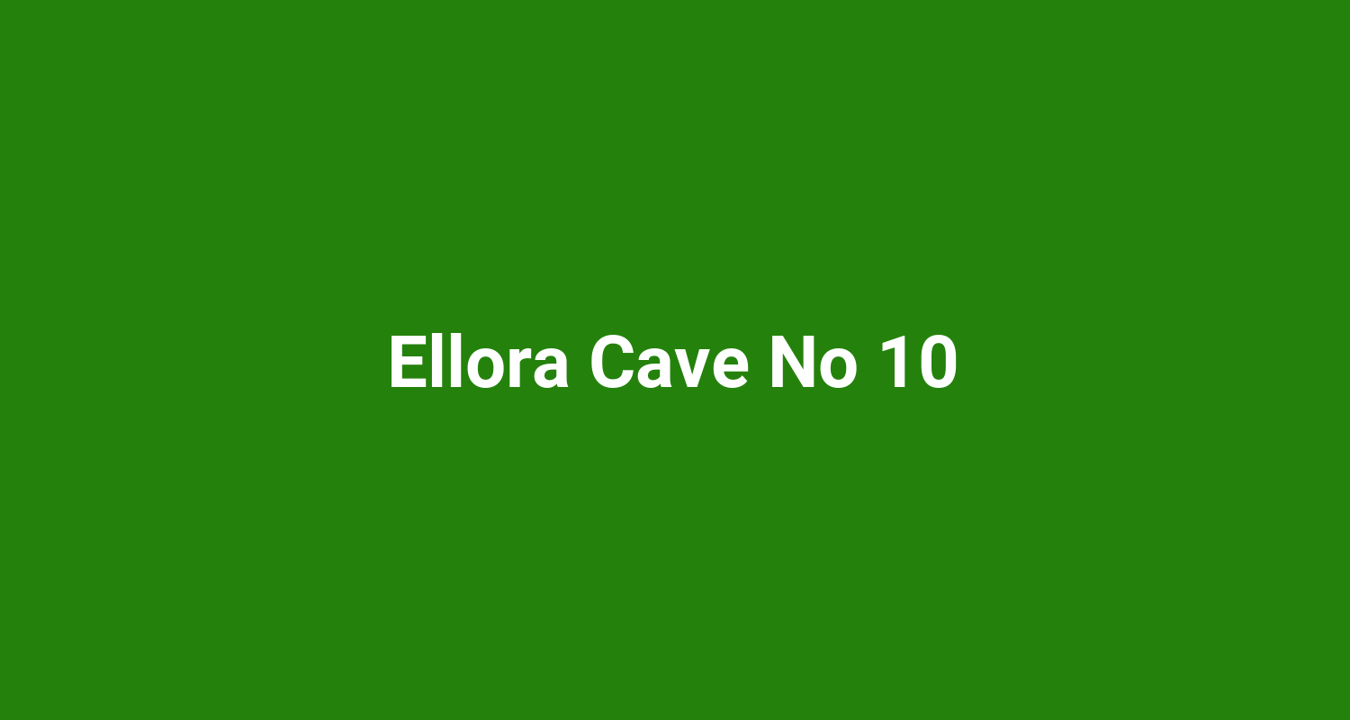 Ellora Cave No 10