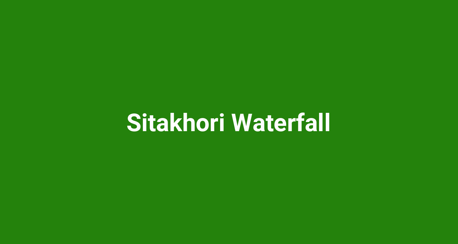 Sitakhori Waterfall