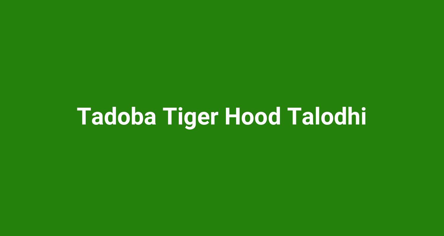 Tadoba Tiger Hood Talodhi
