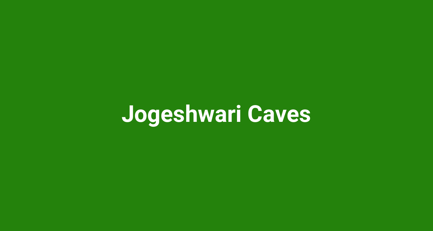 Jogeshwari Caves