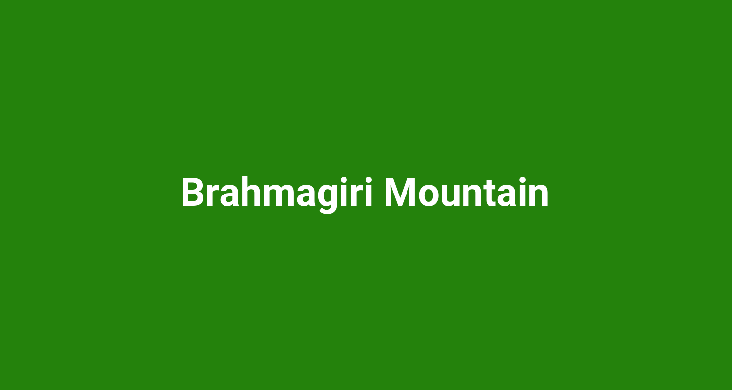 Brahmagiri Mountain