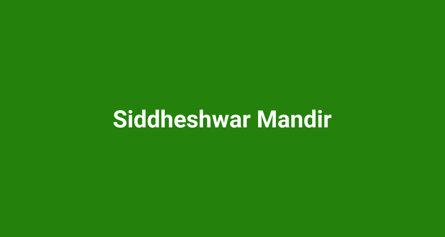 Siddheshwar Mandir