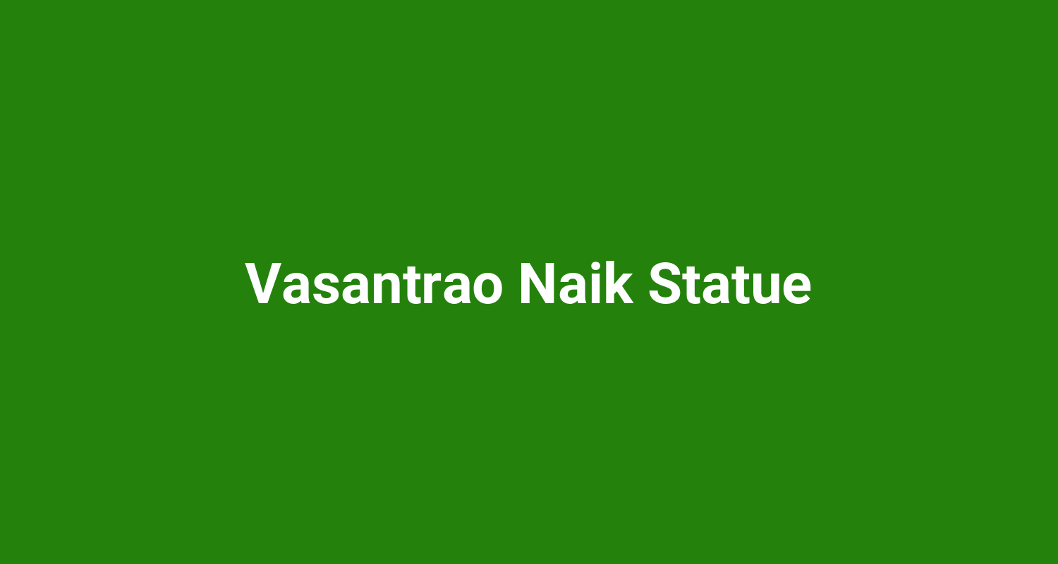 Vasantrao Naik Statue