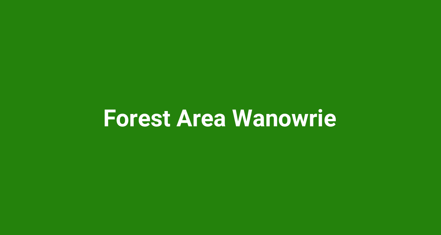 Forest Area Wanowrie