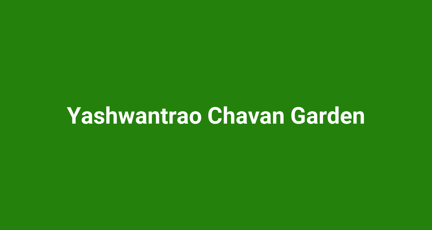 Yashwantrao Chavan Garden