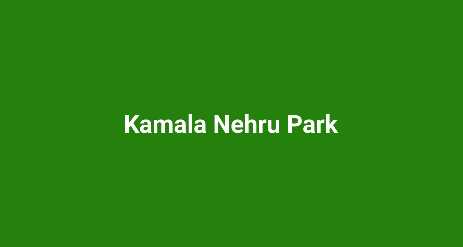 Kamala Nehru Park