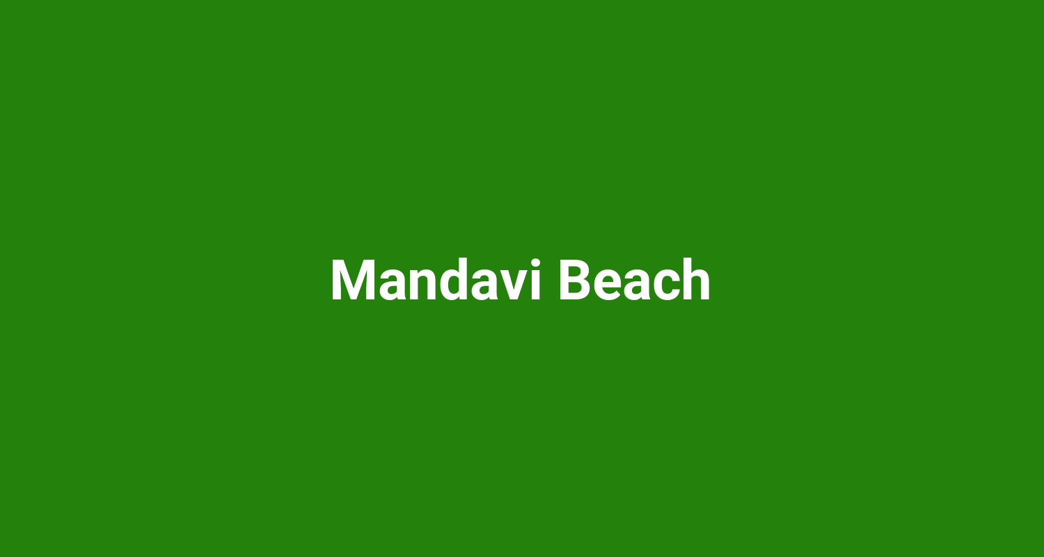 Mandavi Beach