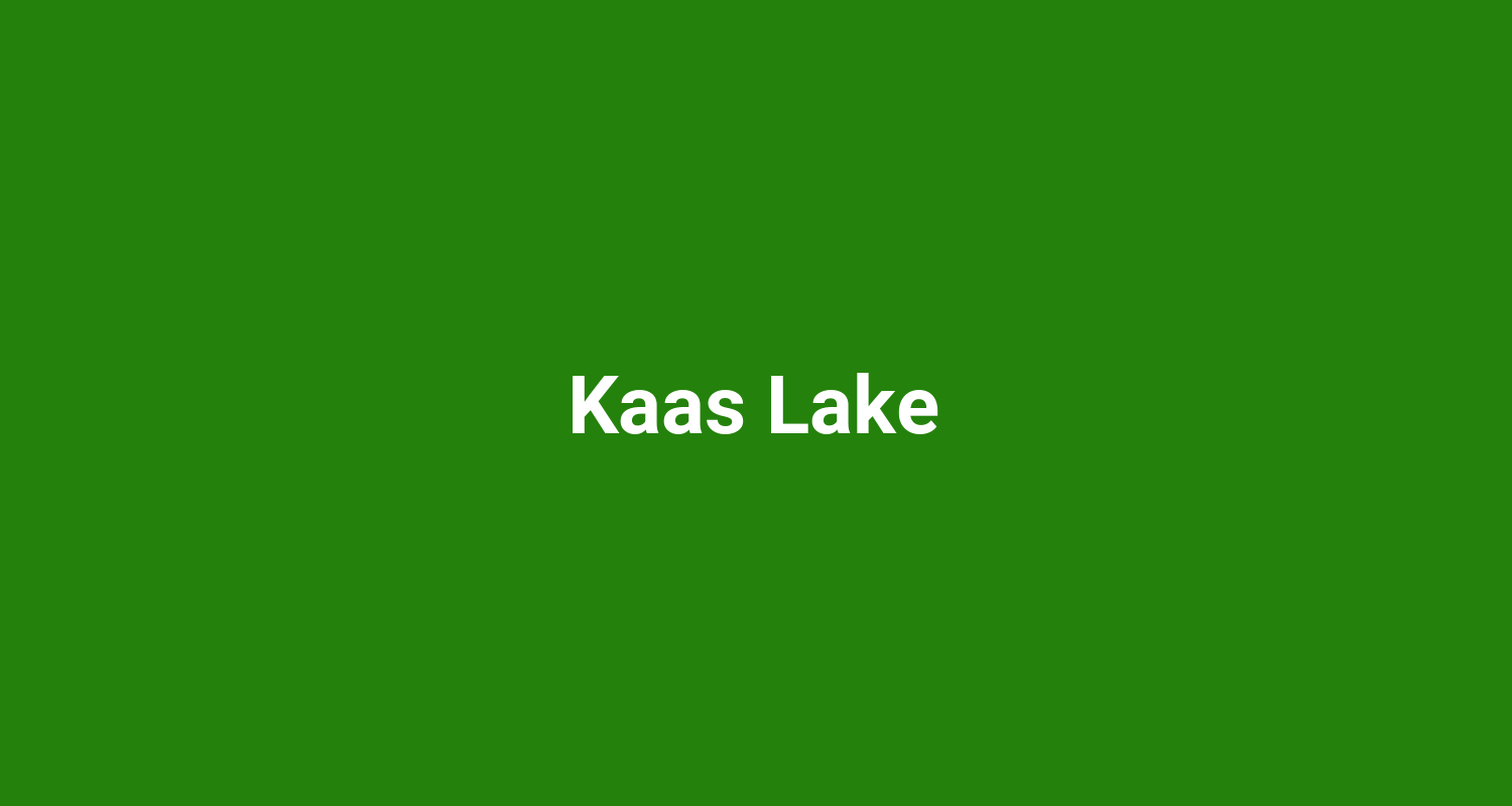 Kaas Lake