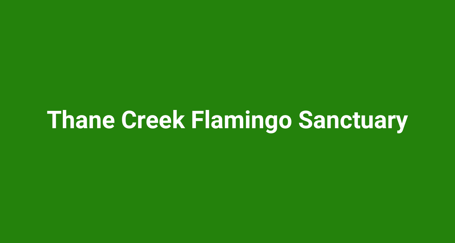 Thane Creek Flamingo Sanctuary