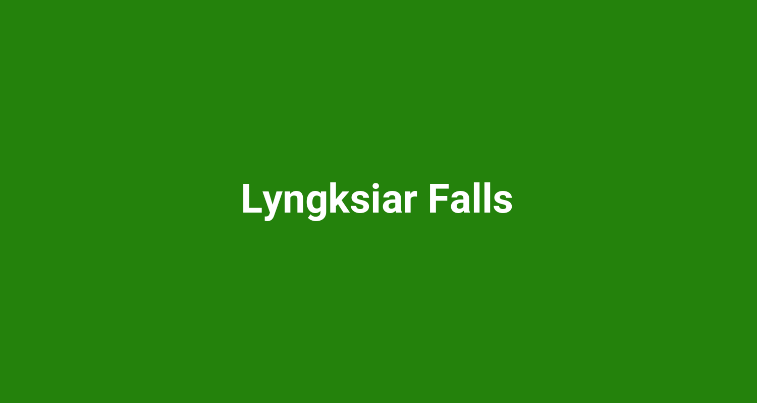 Lyngksiar Falls