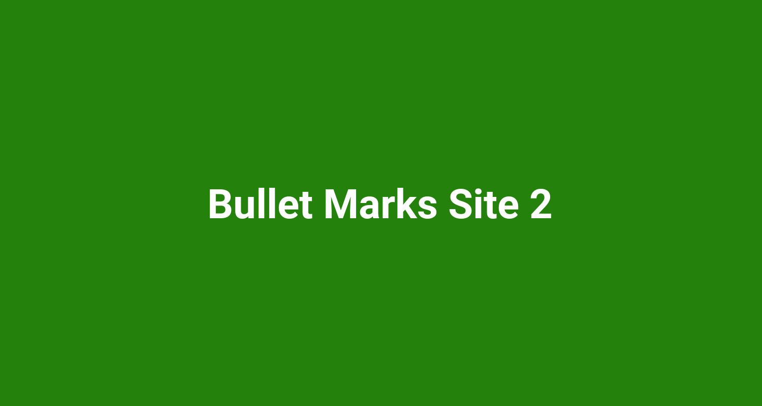 Bullet Marks Site 2