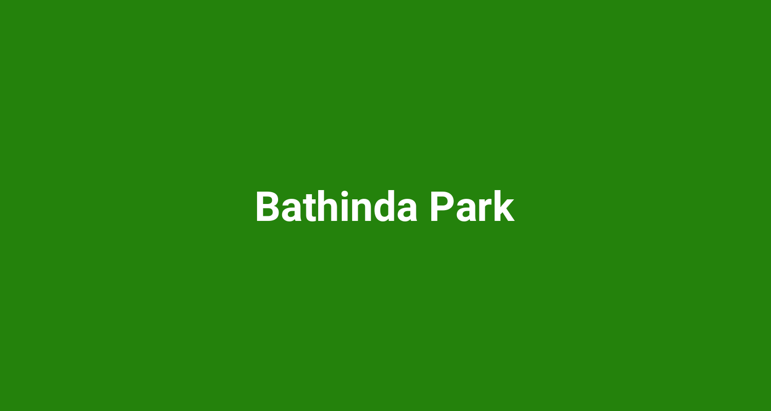 Bathinda Park