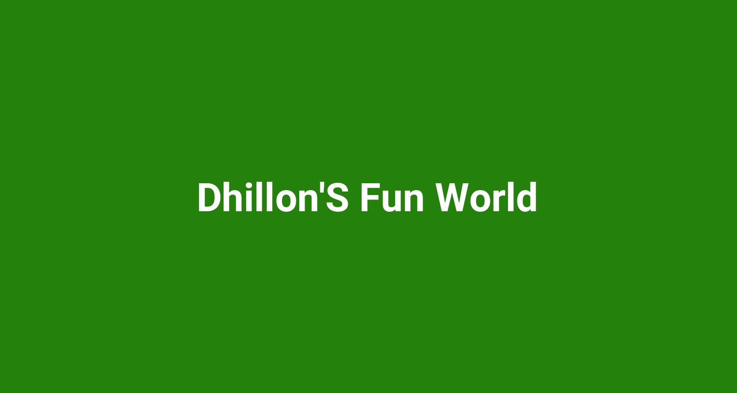 DhillonS Fun World