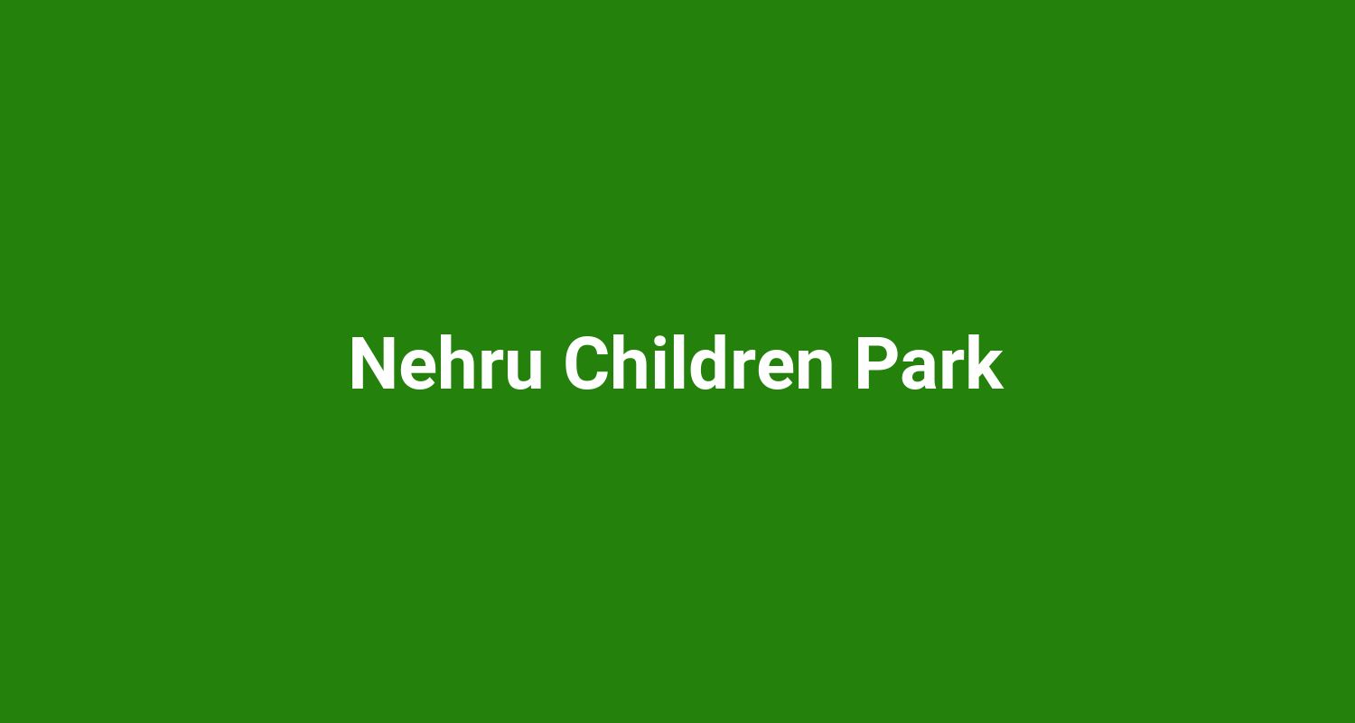 Nehru Children Park