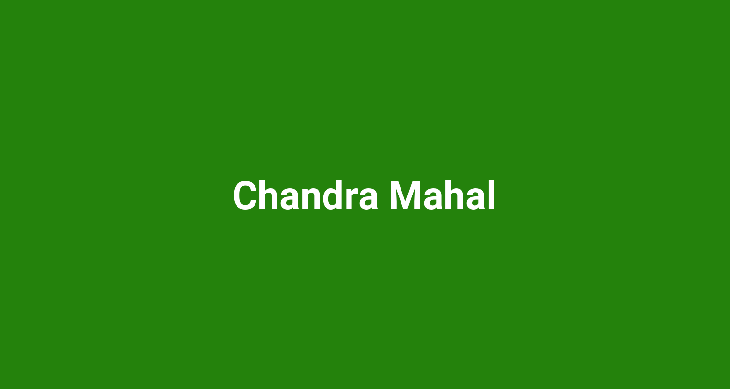 Chandra Mahal
