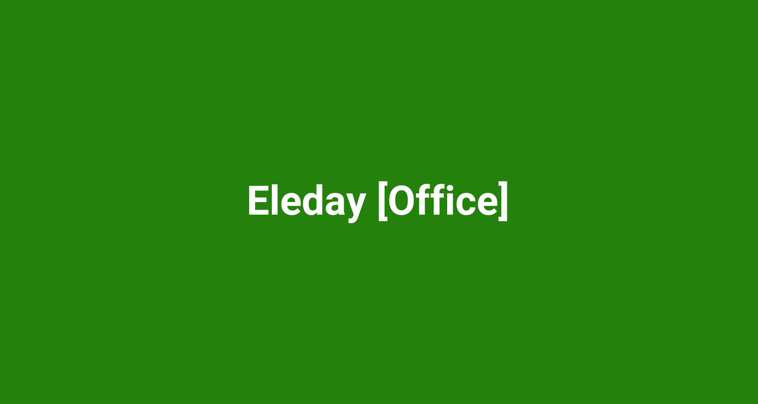 Eleday Office