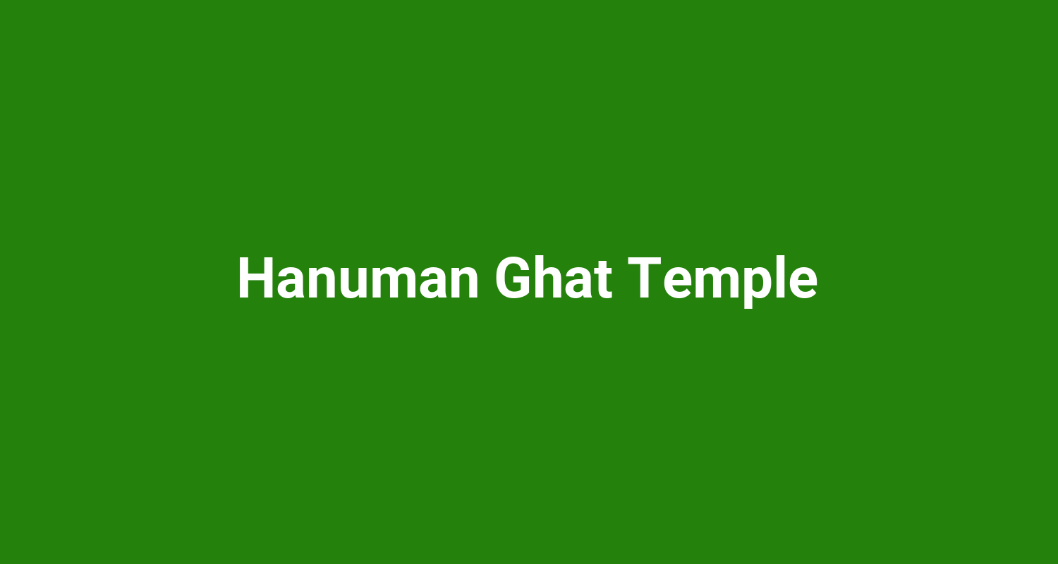 Hanuman Ghat Temple