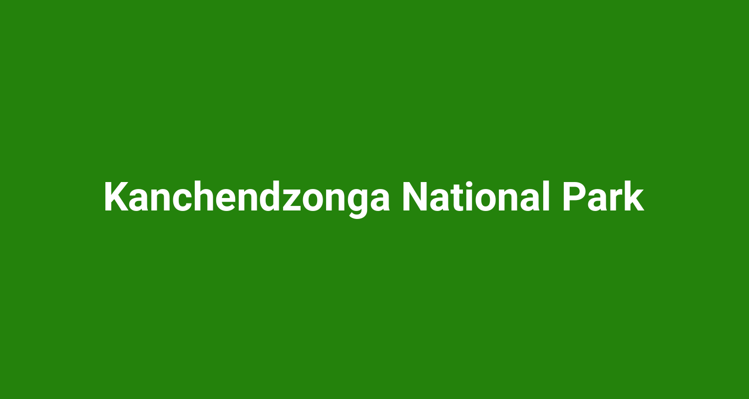 Kanchendzonga National Park