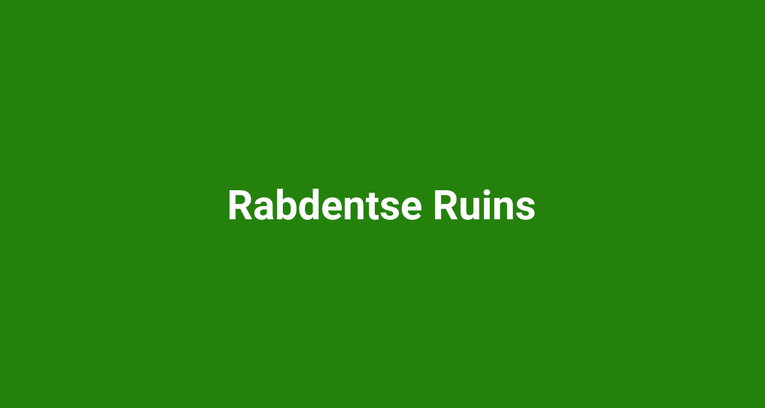 Rabdentse Ruins