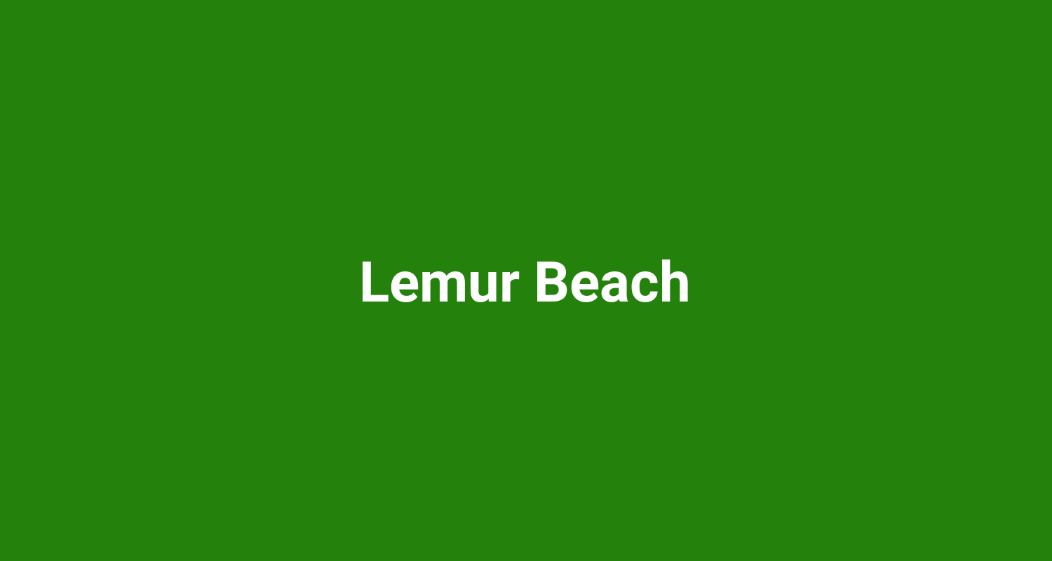 Lemur Beach
