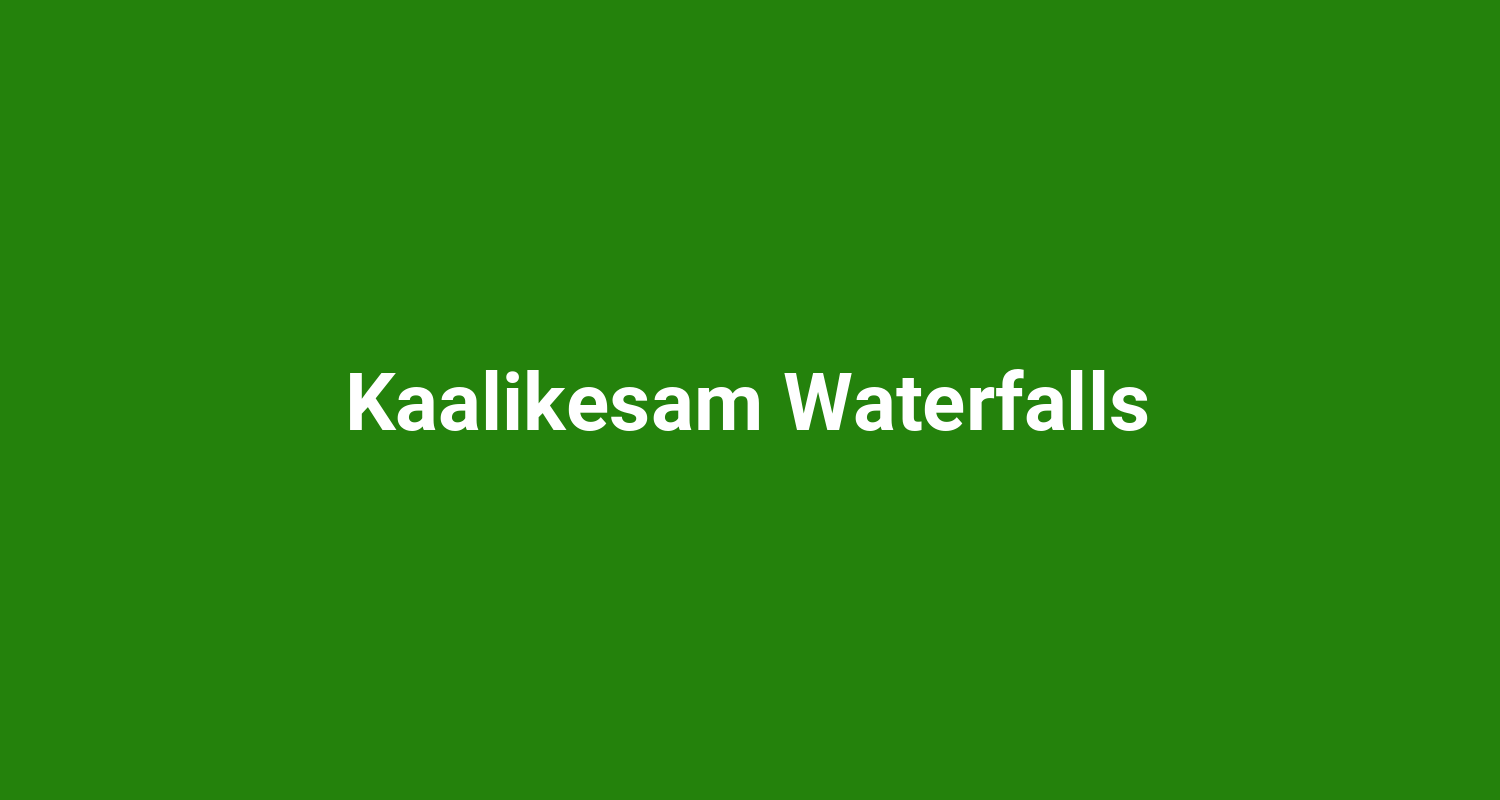 Kaalikesam Waterfalls