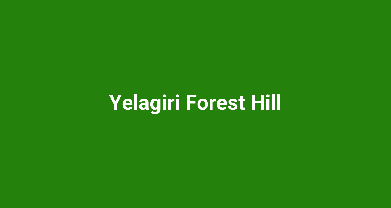 Yelagiri Forest Hill