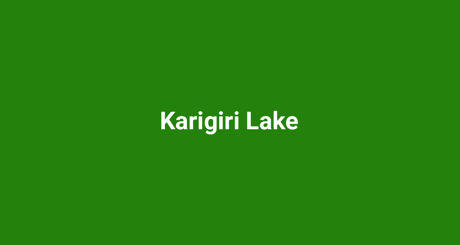 Karigiri Lake