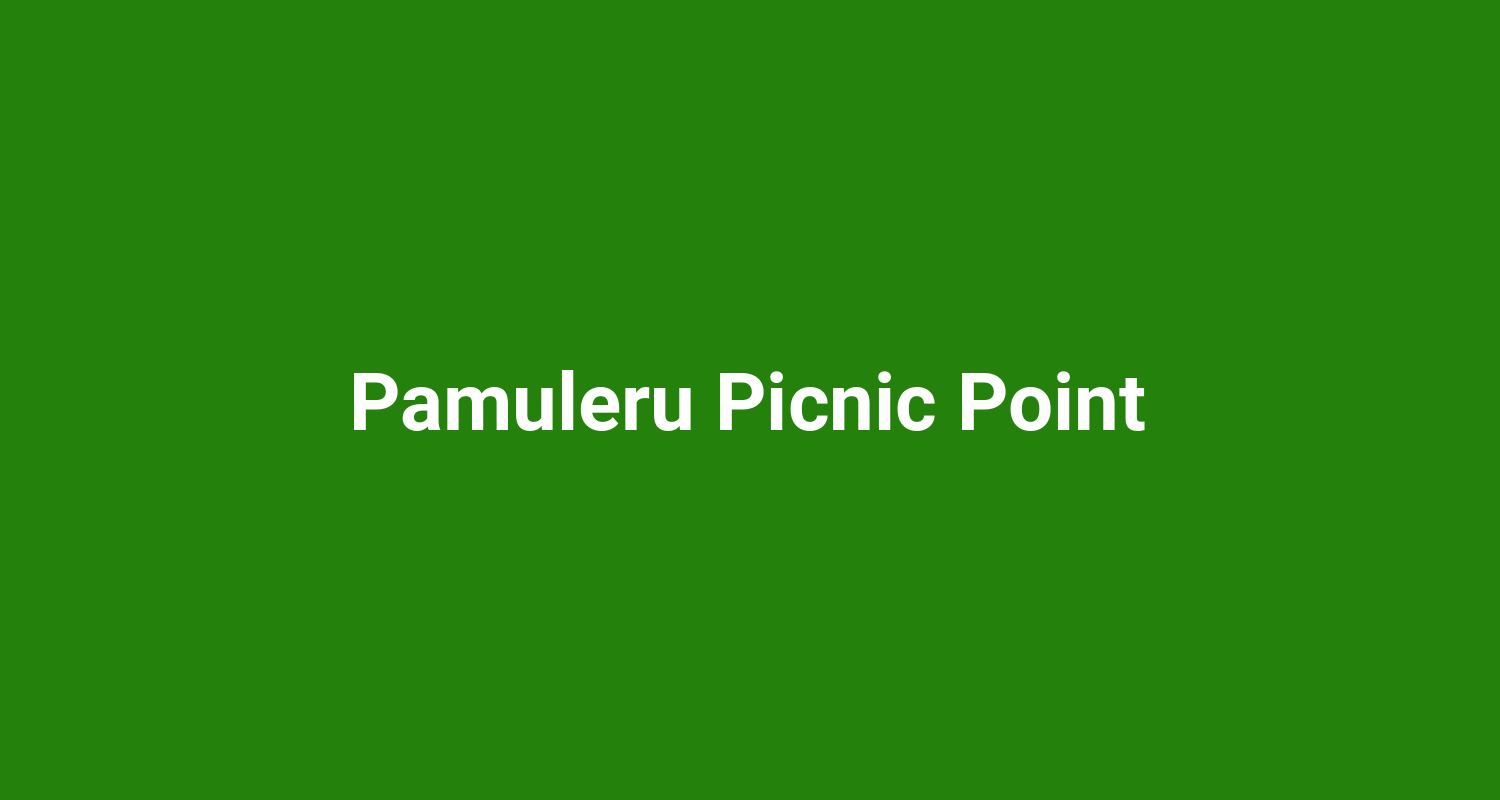 Pamuleru Picnic Point
