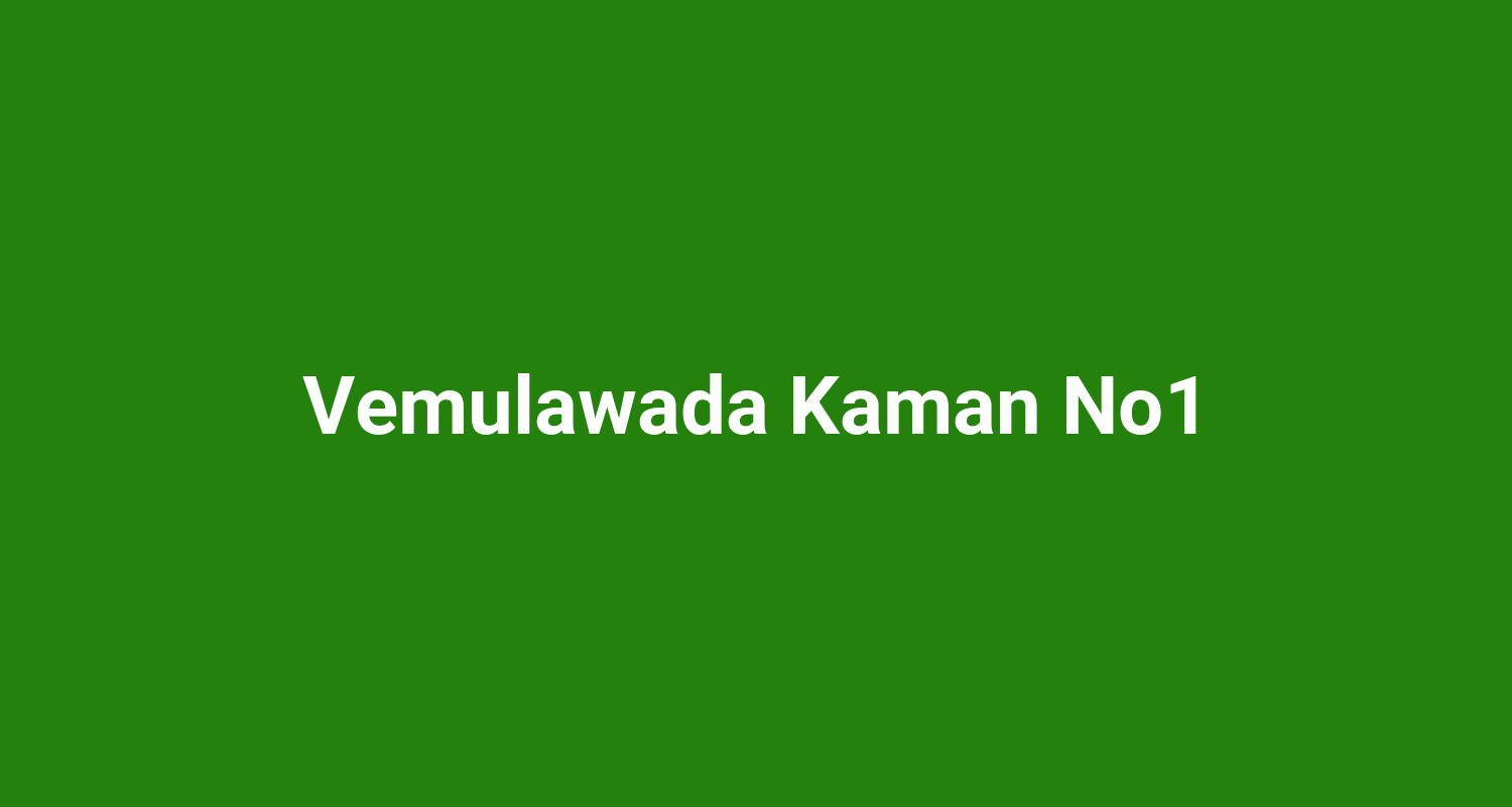Vemulawada Kaman No1