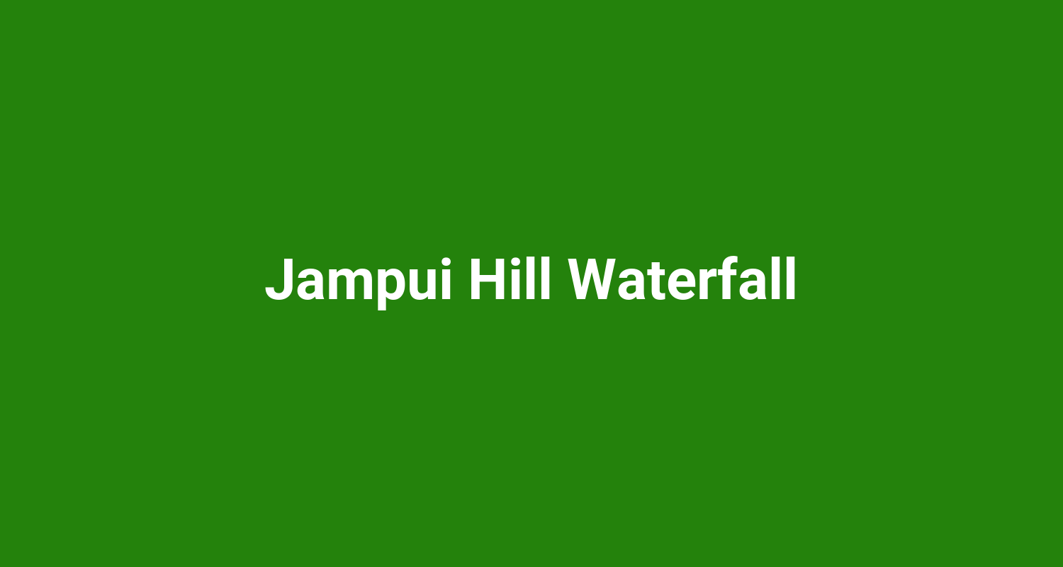 Jampui Hill Waterfall
