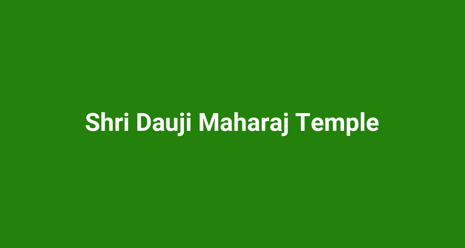 Shri Dauji Maharaj Temple