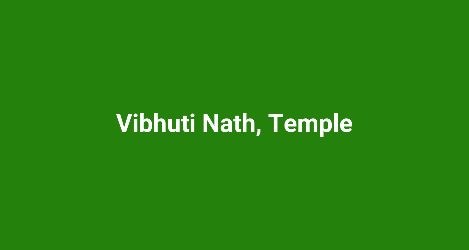 Vibhuti Nath Temple