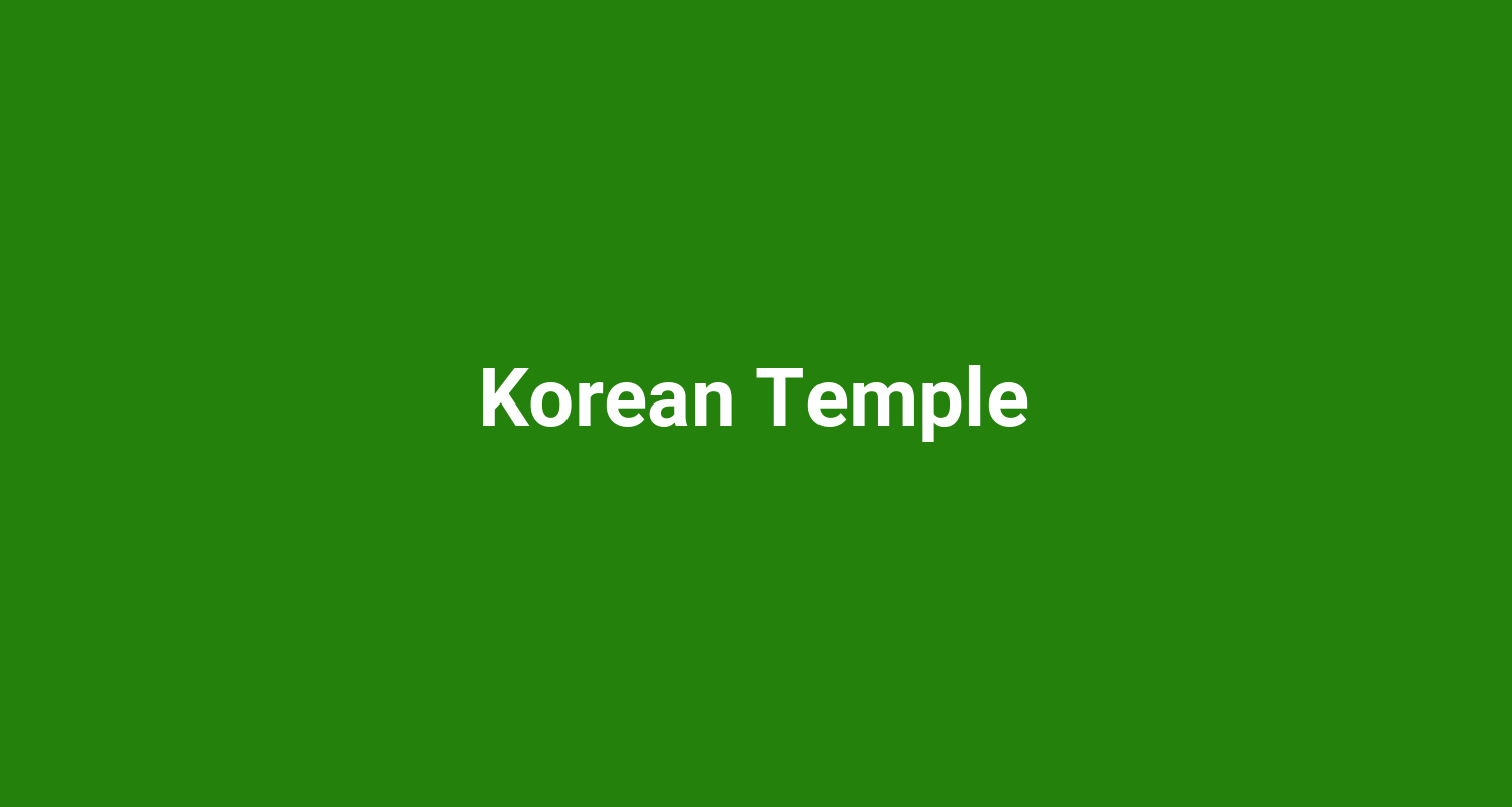 Korean Temple