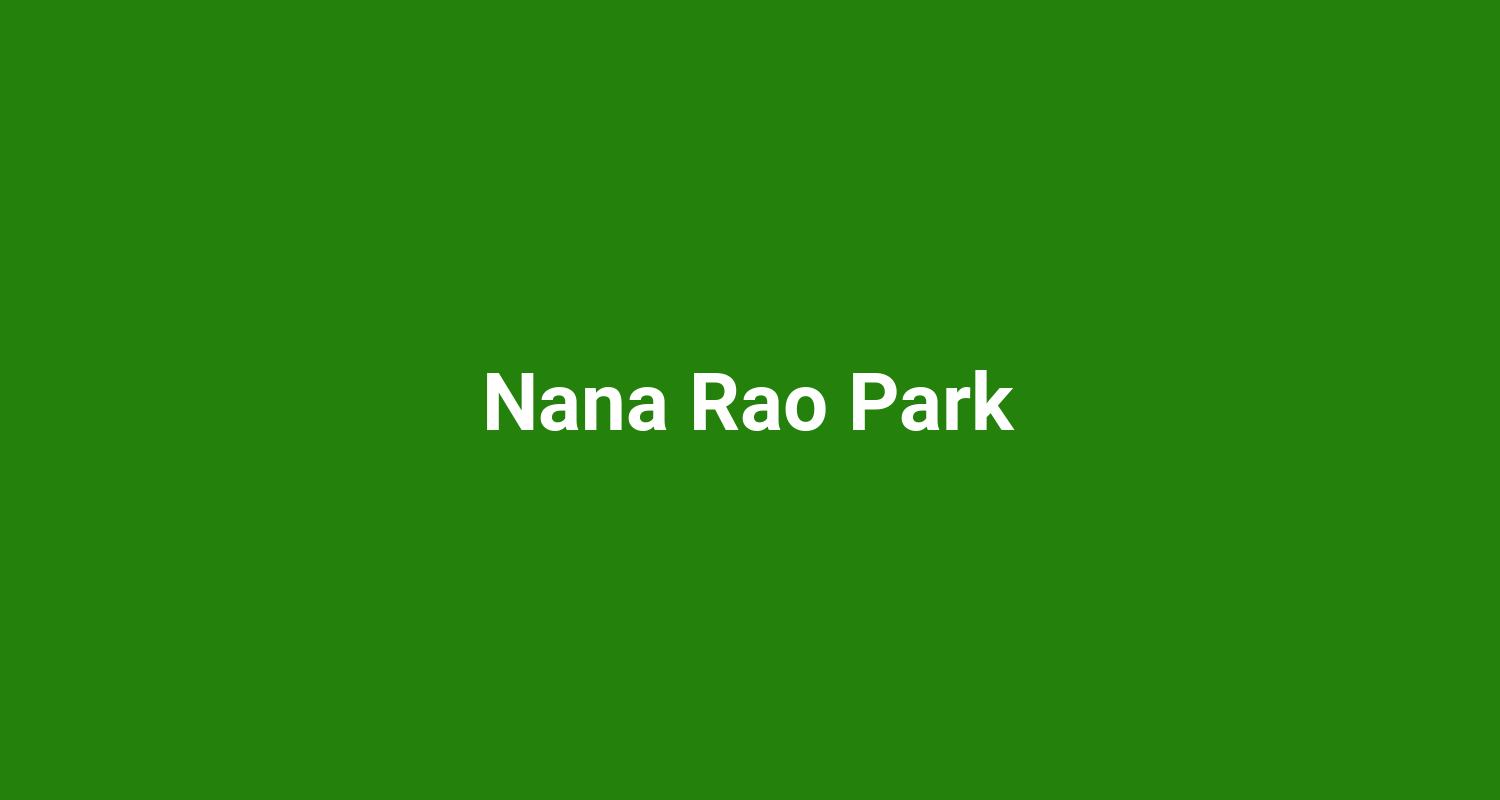 Nana Rao Park