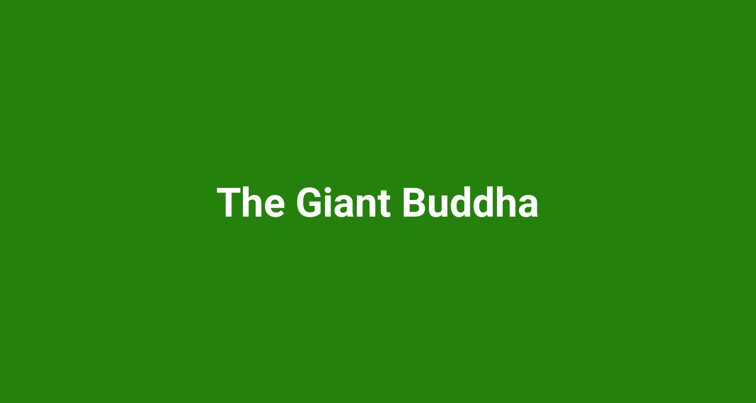 The Giant Buddha