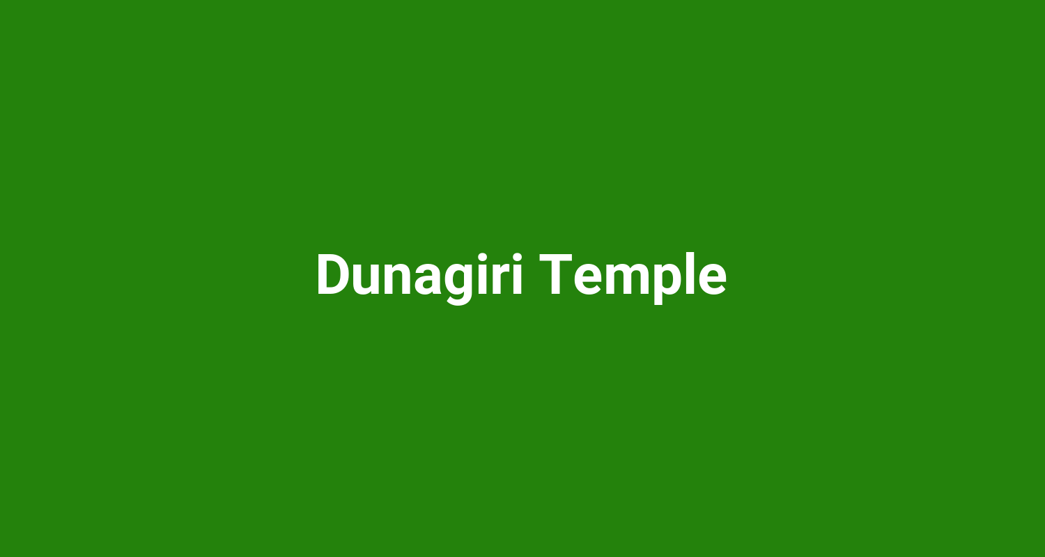 Dunagiri Temple