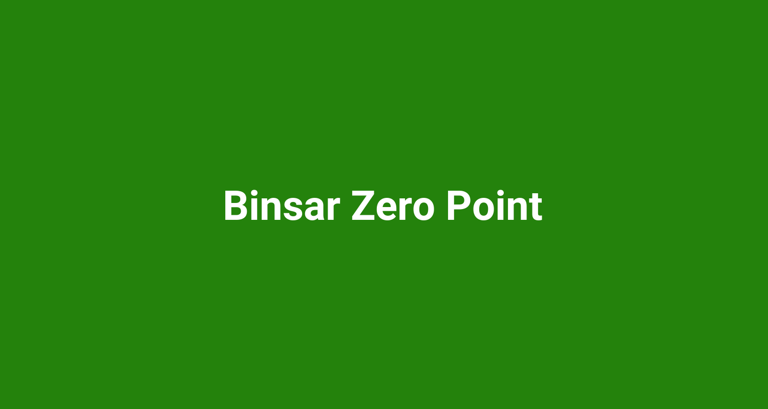 Binsar Zero Point