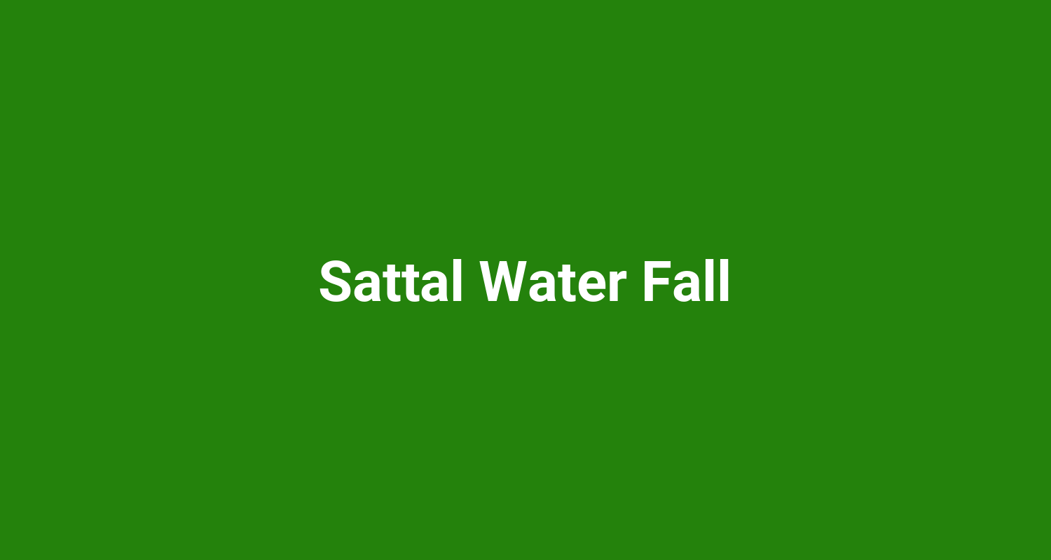 Sattal Water Fall