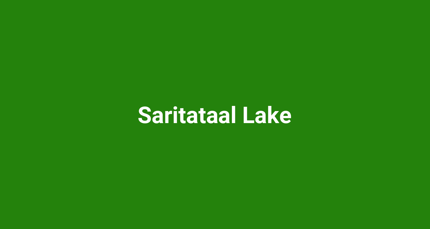 Saritataal Lake