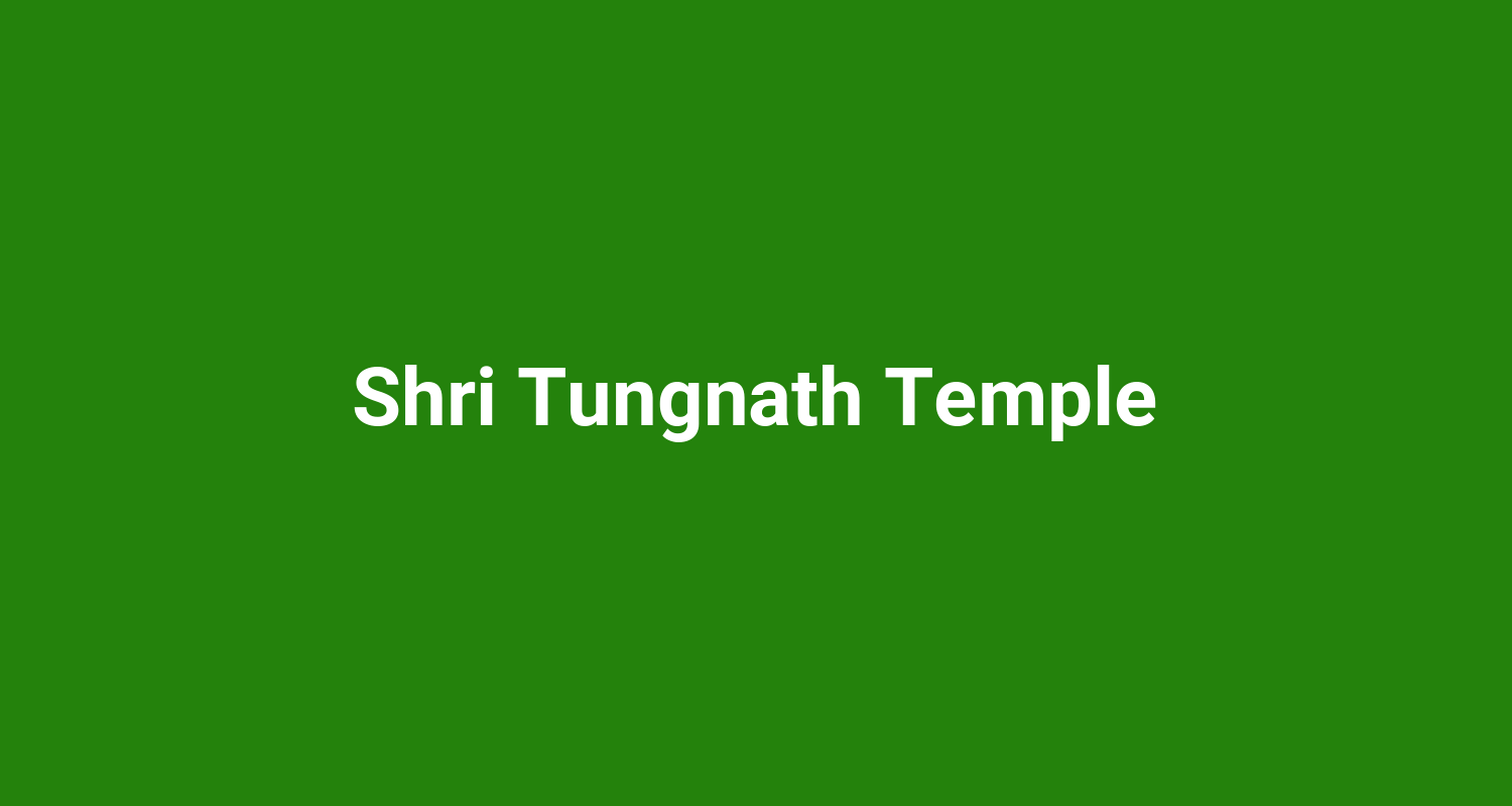 Shri Tungnath Temple