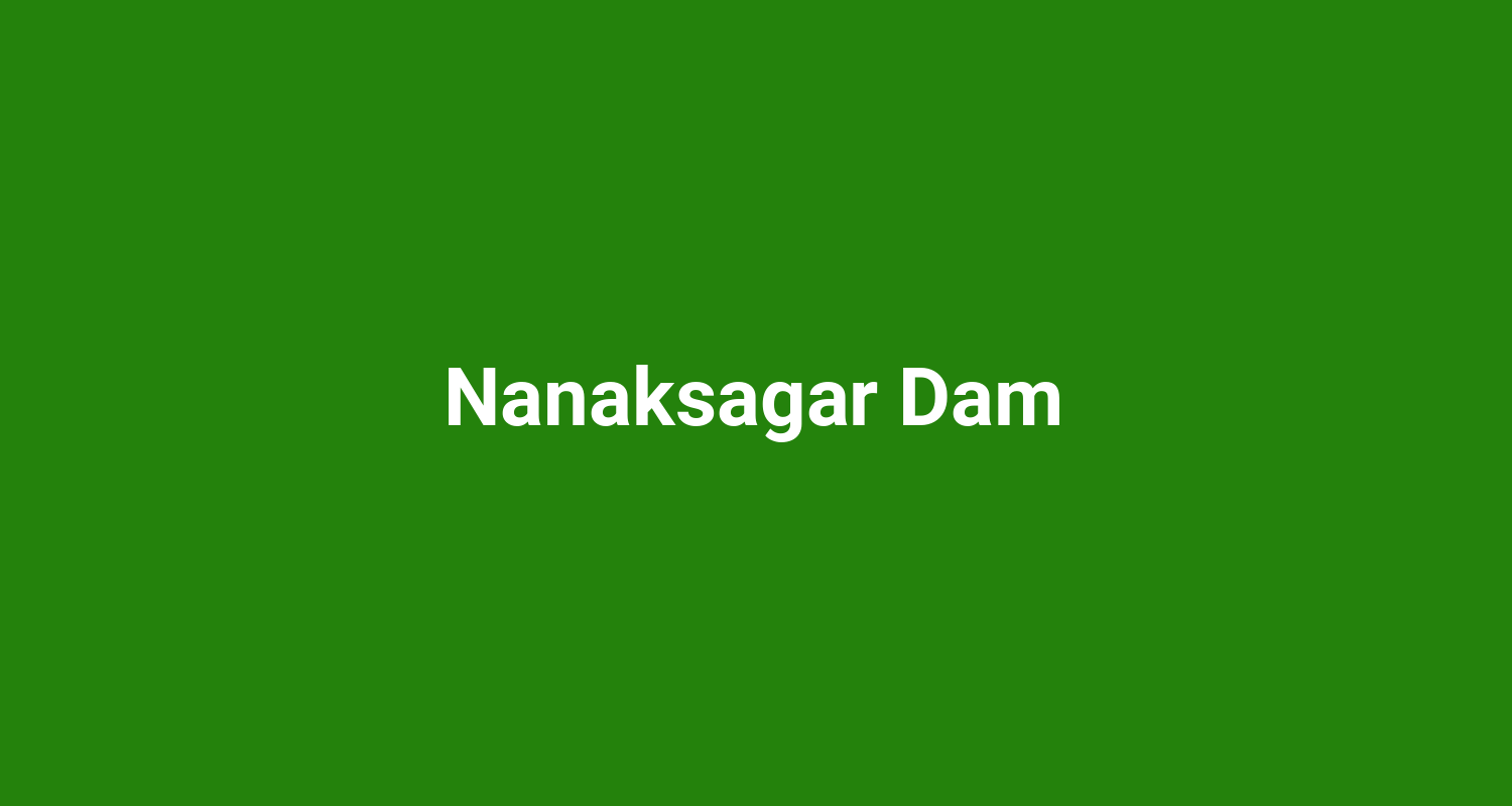 Nanaksagar Dam
