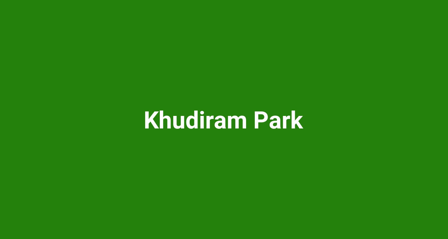 Khudiram Park