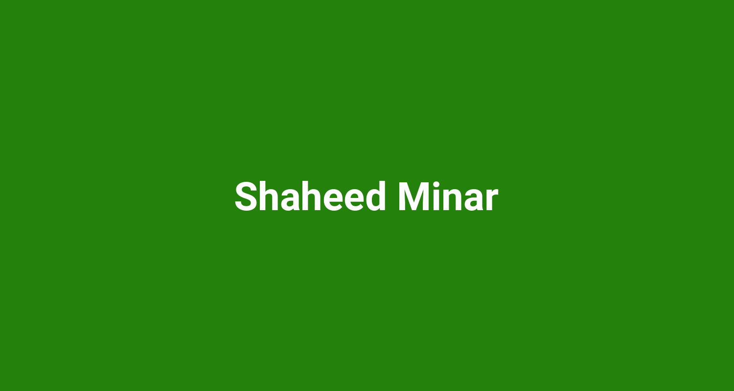 Shaheed Minar